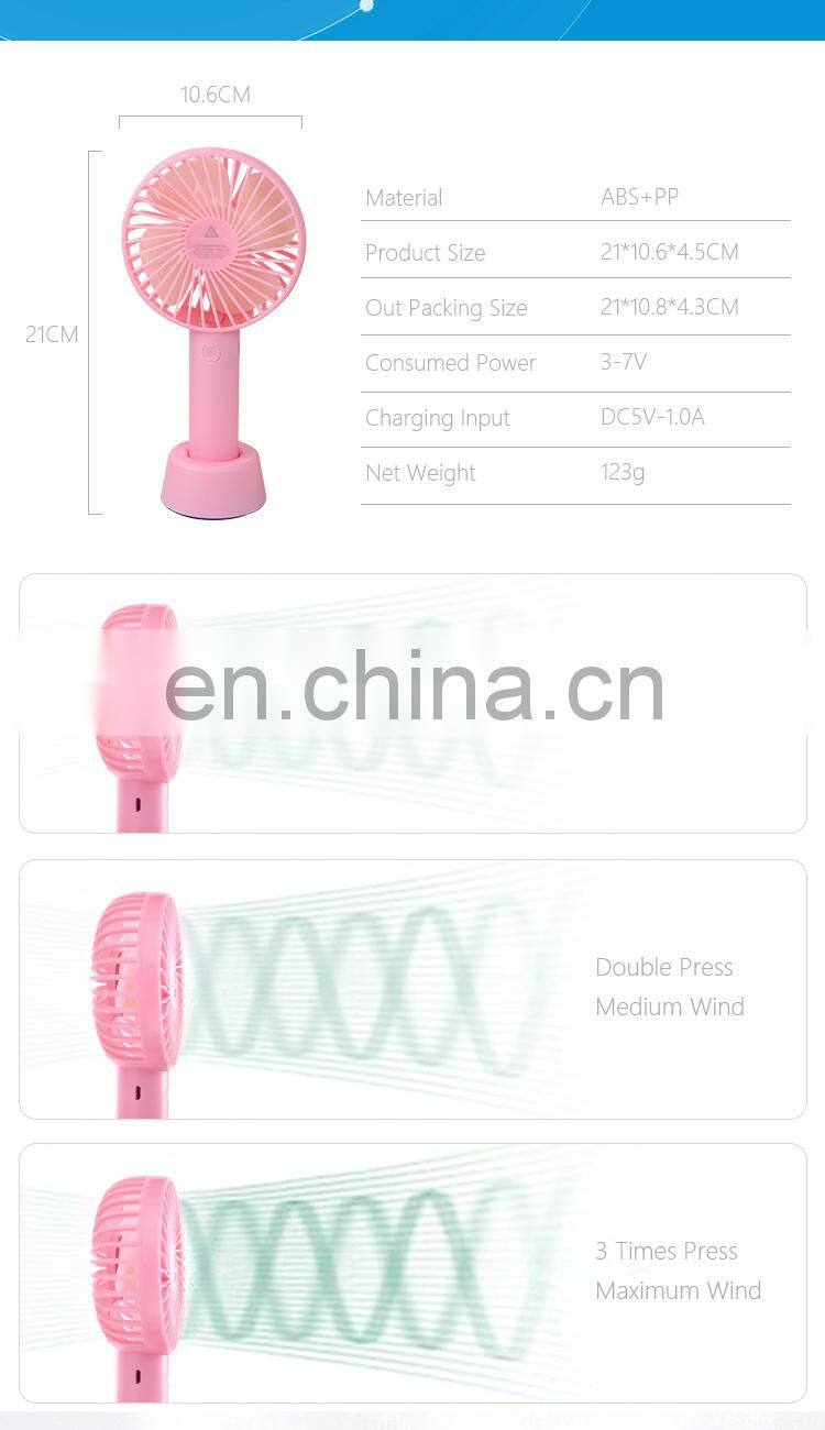 mini portable rechargeable electric fan
