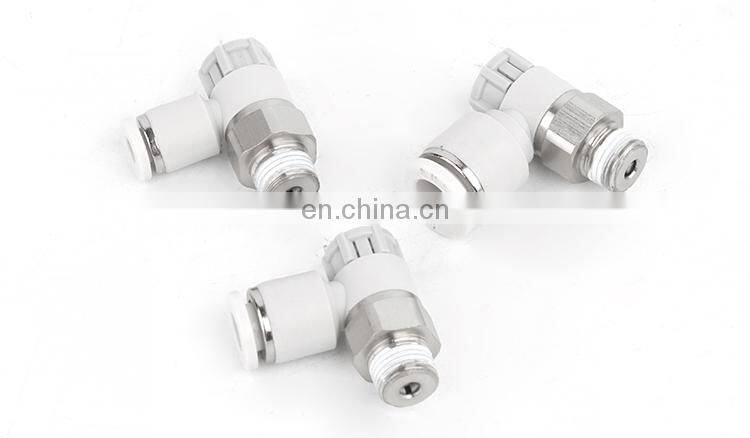 SNS AS-F Series plastic elbow air flow throttle valve pneumatic speed controller