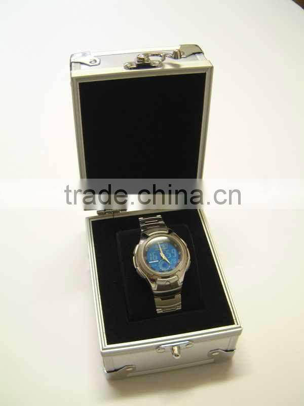 corrosion resisting hard shell 40mm wrist watch case with code lock and handle