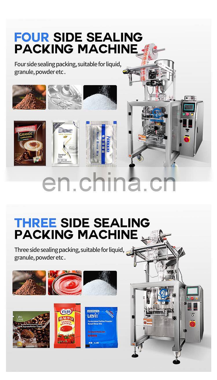 Liquid Paste Forming Filling Vertical 3 Side Bag Sealing Mayonnaise Mustard Sauce Ketchup Sachet Seal Packaging Machine