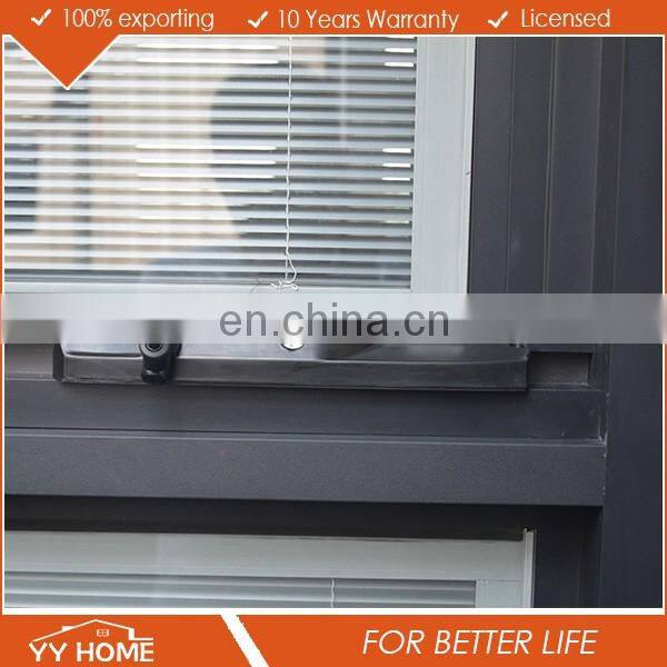 YY Australia standard AS2047 double glazed aluminum top hung windows made in china door and windows