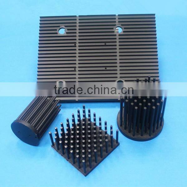 metal lathe machined parts/black heat sink plate/metal lathe service