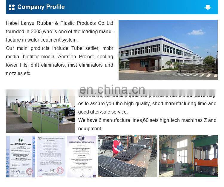 Waste Water Treatment Film Plastic PP PVC Cooling Tower Filler Honeycomb PVC Fills