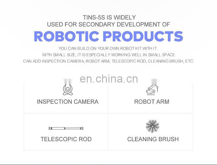 Small size UGV swing arm robot chassis for anrrow space inspection