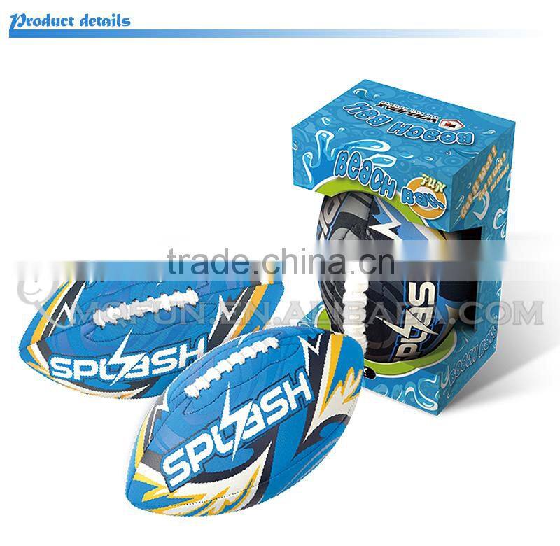 MINI QUTE Outdoor Fun & Sports 3 color summer kawaii beach swim water pool funny kid Rugby football ball game toy NO.WMB10576