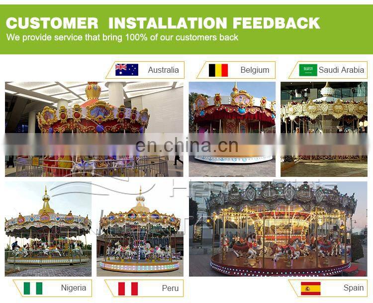 Good price carousel horse adult amusement ride outdoor theme park rides for children for sale