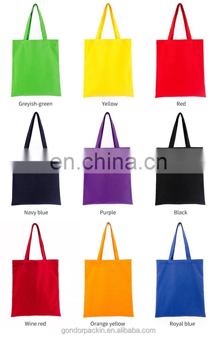 Customised soft washing durable organic cotton tote draw string shoe bag small foldable canvas cloth zippered bag with logo