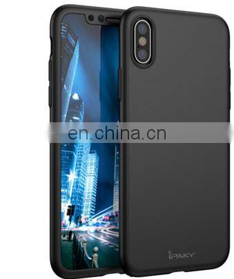 Newest ipaky 360 Case Full Body Protective with tempered Glass Phone Case for iPhone 8
