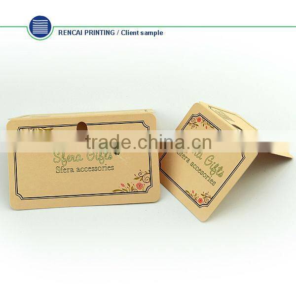 high quality paper hang tag//hang tag for note book//cheap price tag