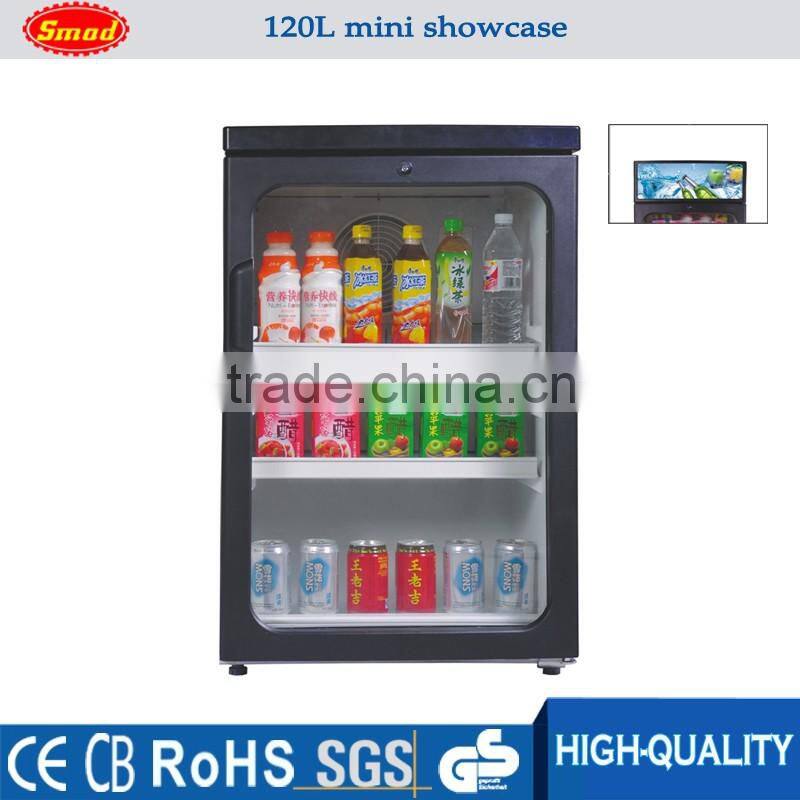 Commeicial direct cooling upright display cooler refrigerator showcase