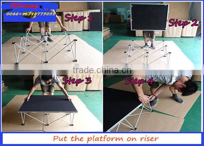 ACS Mobile Folding Stage, Aluminum Stage Platform, Modular Stage for sale