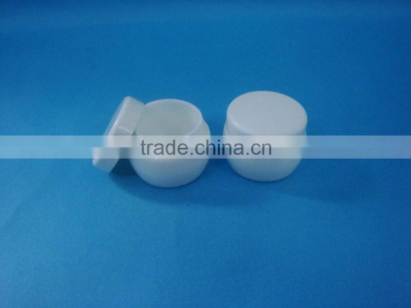 Good-looking cosmetic acrylic jar container with hand lid / luxury empty double layer jar container for personal care cream jar