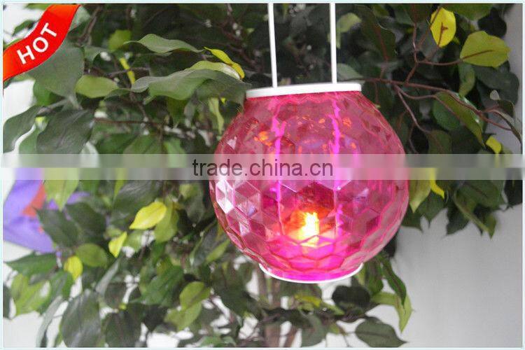 clear hanging lanterns in trees