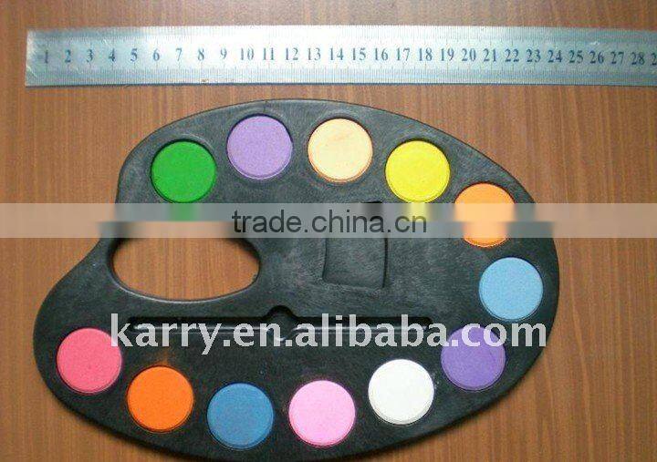 8color heart shaped damp-dry water color