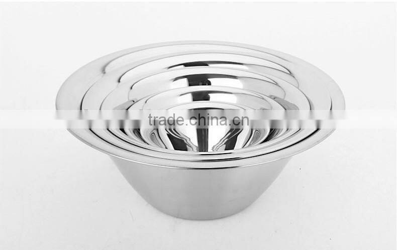 cheap price 5pcs metal mixing bowl stainless steel small snack bowl