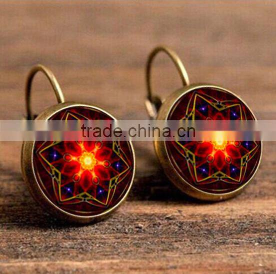 Most beautiful Chinese jewelry flower stud earrings