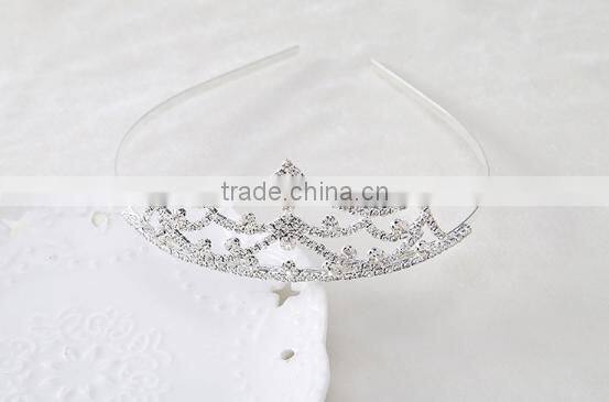 Silver Crystal Rhinestone Royal Princess Wedding Bridal Pageant Prom Tiara Crown