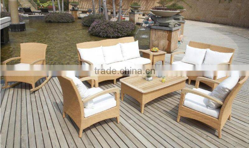Outdoor furniture rattan stackable chairs
