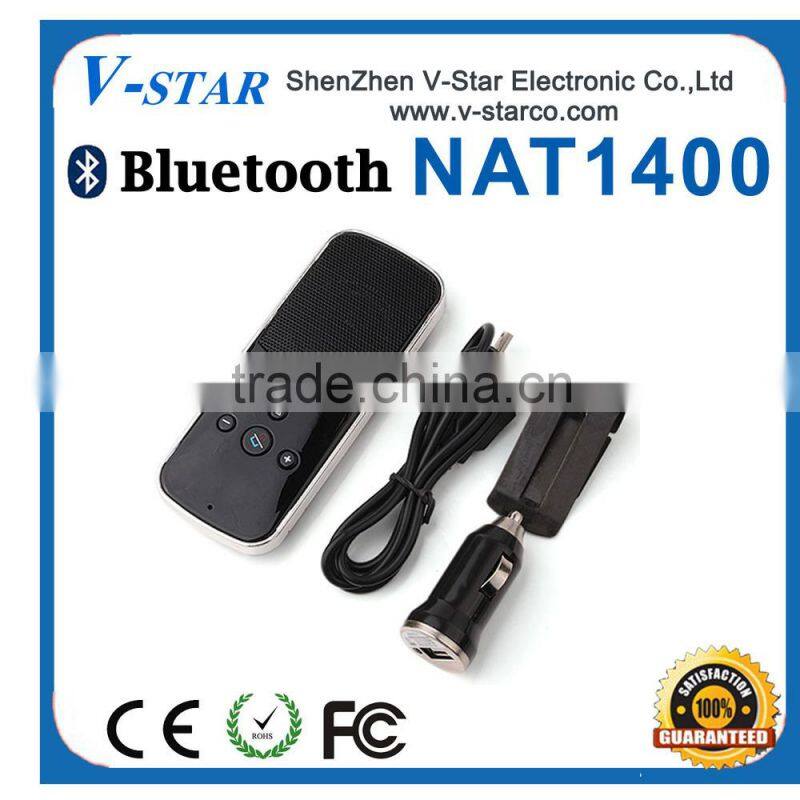 bluetooth handsfree car kit with caller id With DSP Noise Cancellation