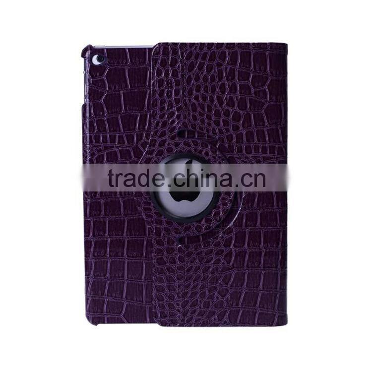 Crocodile pattern 360 rotate leather case For iPad 6