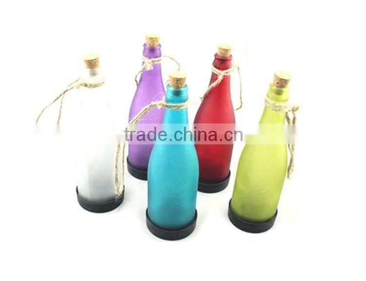 Solar energy bottle lamp outdoor handmade decorative hanging oil lamp