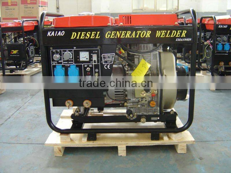 diesel welding generator 2.2kva single cylinder 4 stroke portable KDE6500EW