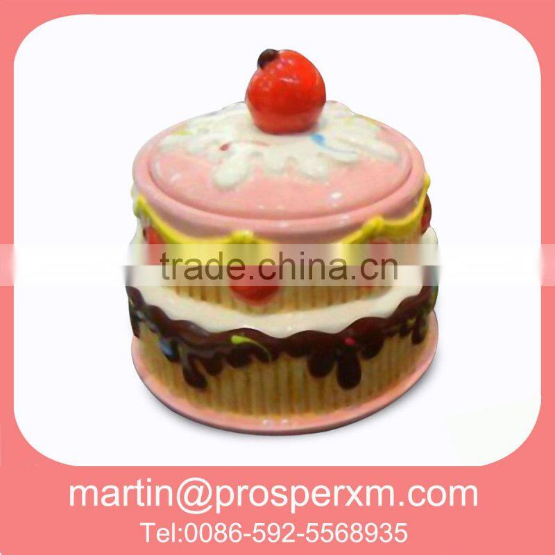 Ceramic canister cake design