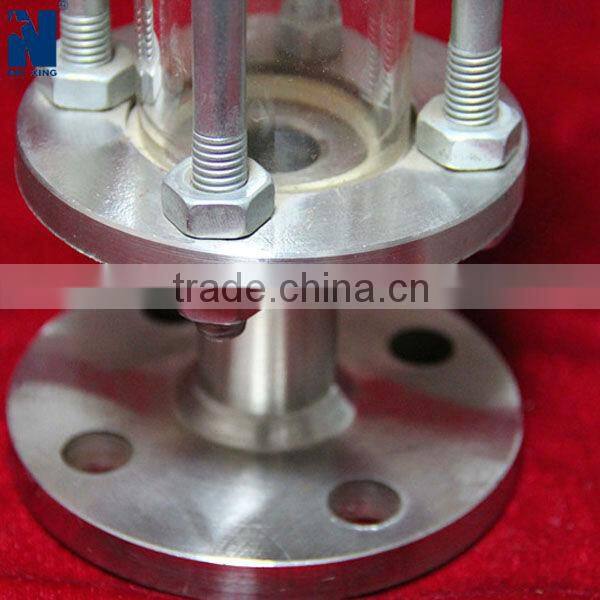 Stainless steel pipe sight glass with flange connection