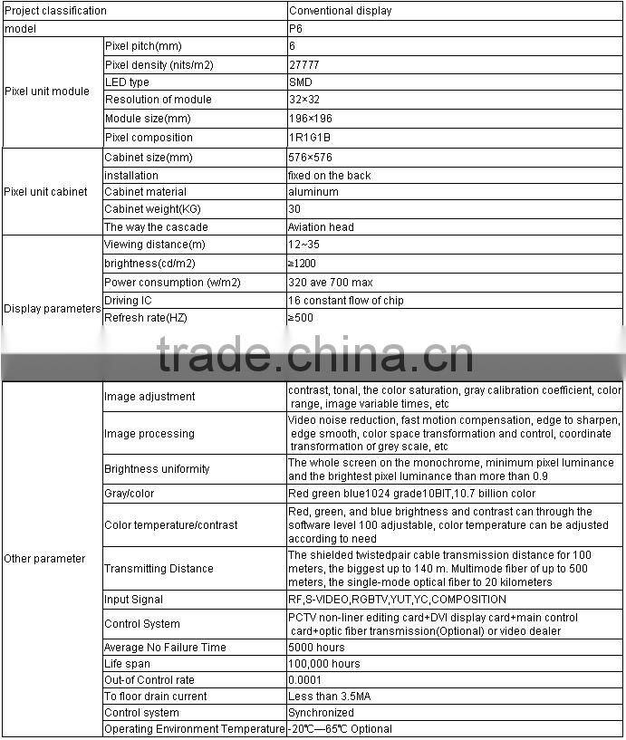 indoor flexible led screen die-case cabinet p6 smd rental curtain led display