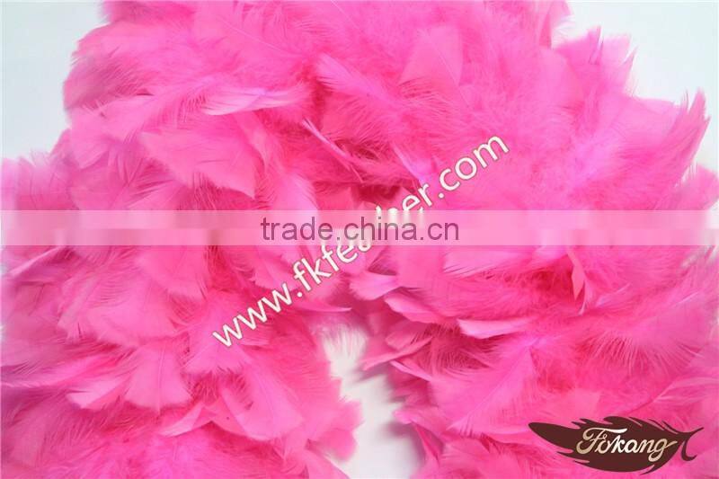 Wholesale Pink Flat Fashion Large Fluffy Feather Boa For Wedding Supplies