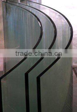 Glass curtain wall with hanging tempered glass CCC EN12150 ISO9001