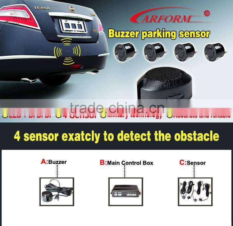 Car bibi alert front and rear parking sensors with 3 colors and 8 stage slim lED display
