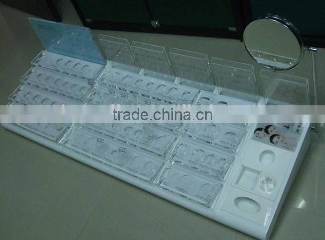 Fashion factory direct price floor acrylic makeup display stand