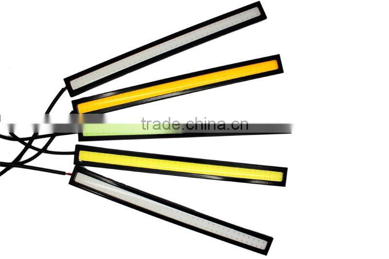 Ultra-thin 6W 76leds COB Chip New update 17cm LED Daytime Running Light 100% Waterproof LED DRL Fog car day