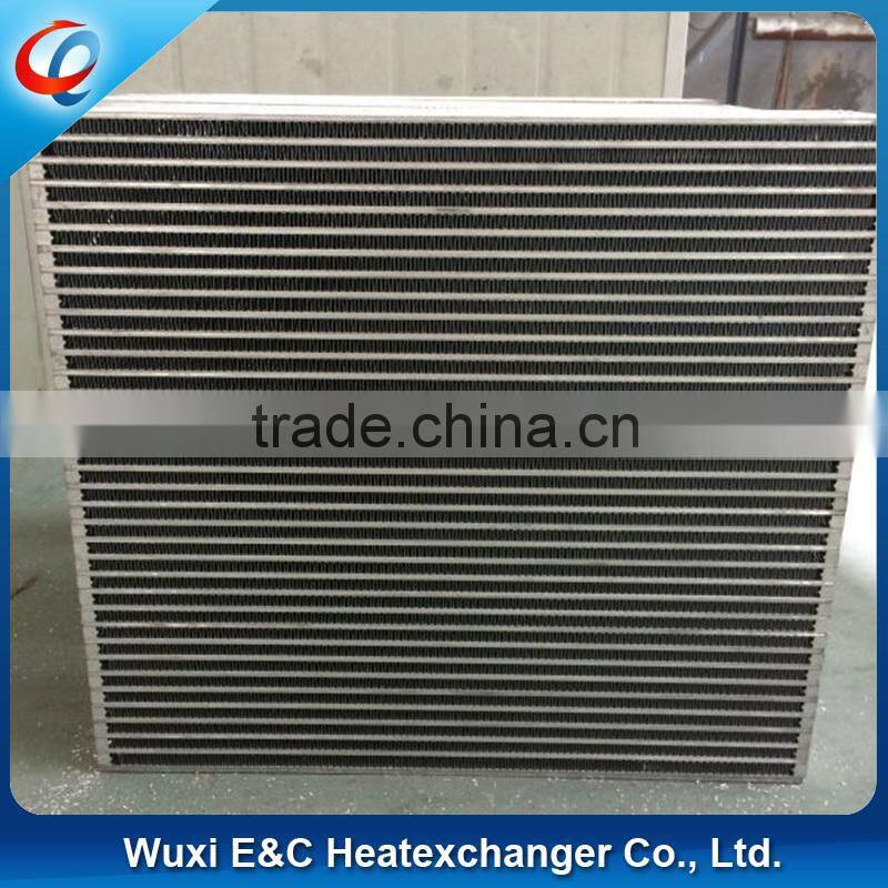 aluminum plate and bar fule oil cooler with valve core
