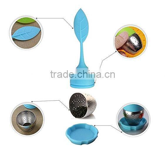 100% Food-grade Silicone bulk Tea Infusers Plastic Tea Infuser