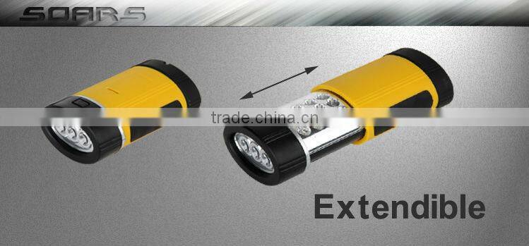 NS569 portable led battery work light with magnetic base and hanging hook with 3AAA battery