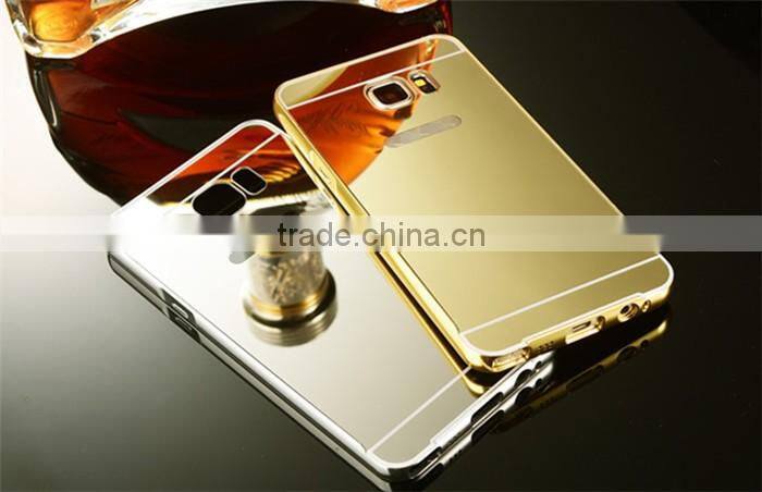 For Samsung Note 5 Case Cover Luxury Mirror 2 in 1 Metal