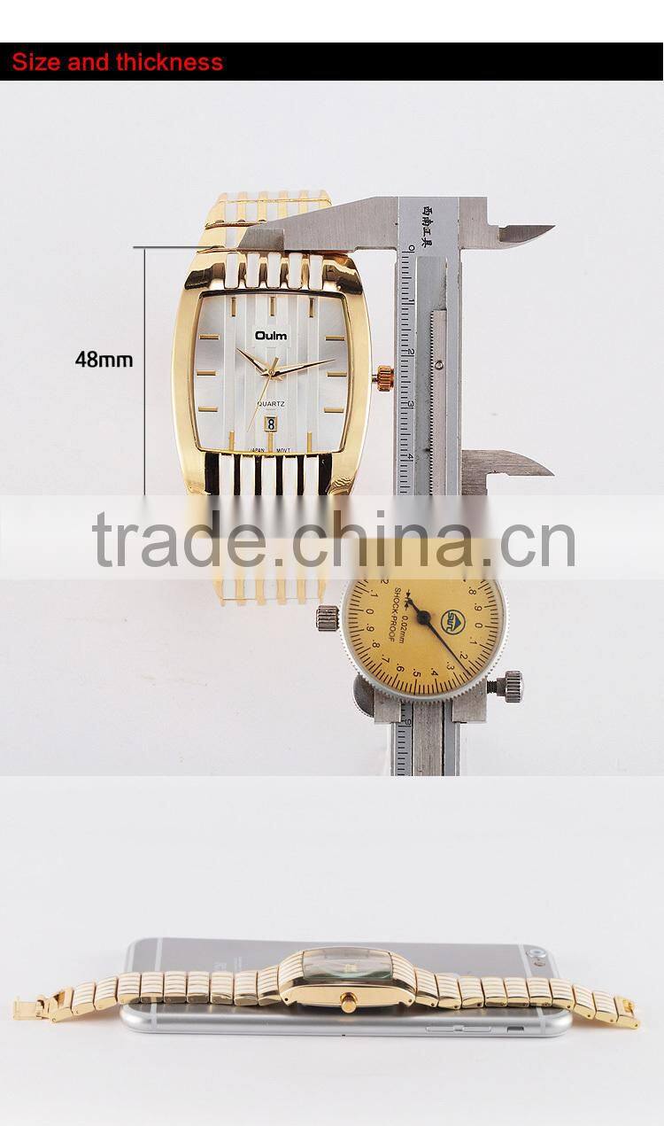 Oulm brand gold alloy watch, women's watch for sale, lady fashion watch