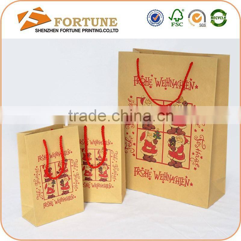 Recyclable Design Custom Shopping Packing Bag Made of Kraft Paper
