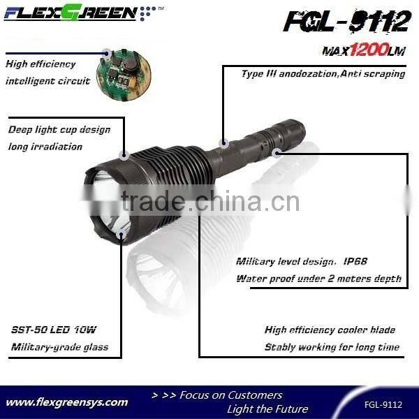 rechargeable 18650 battery SST-50 led flashlight