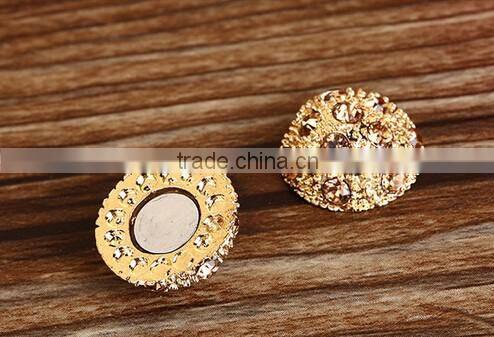 Fashion round ball shape rhinestone hijab pins/