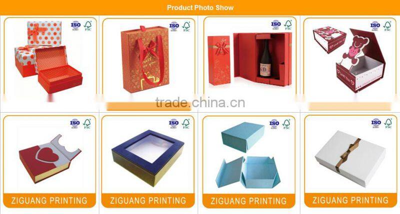Customized cardboard suitcase gift box