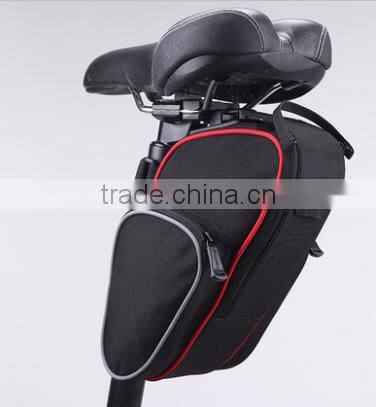 Quanzhou manufacturer newest hottest leather saddle bags for bicycles