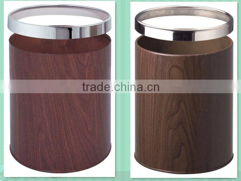 Room Waste Container With Steel Rim, Trash/dust Bin