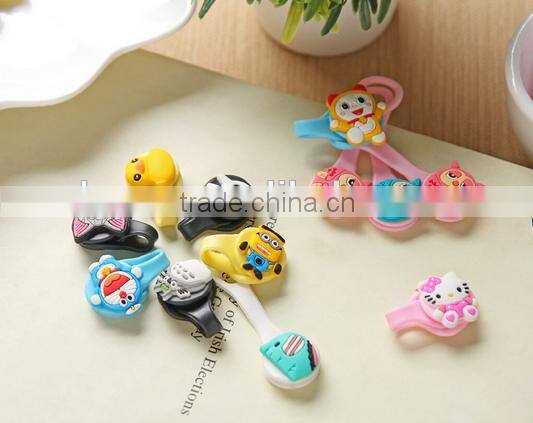 newest fashion cute carton design silicone cord winder