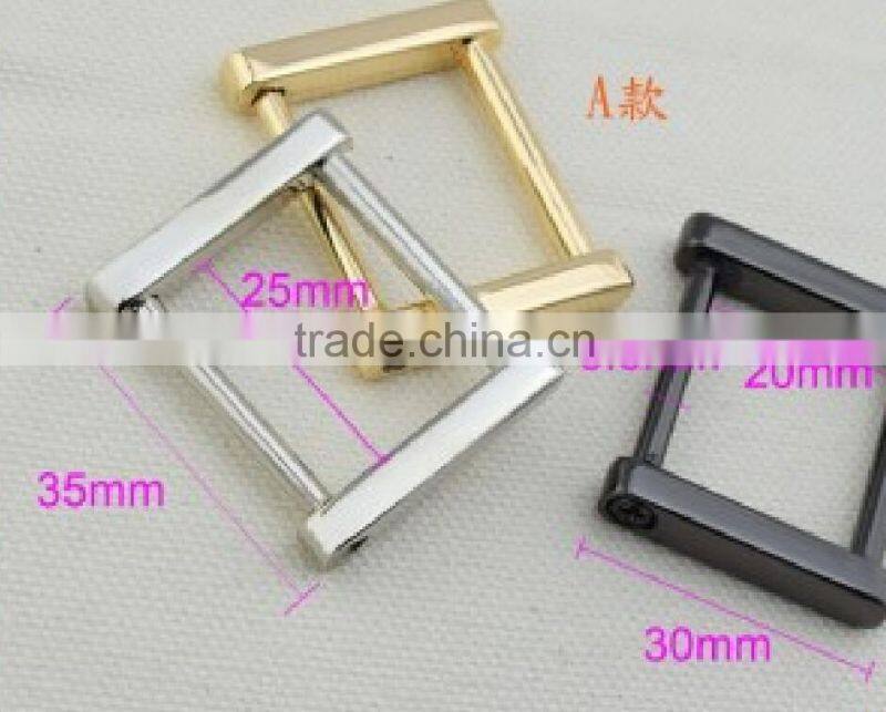 New Design Rectangle shape metal bag buckle for suitcase with high quality