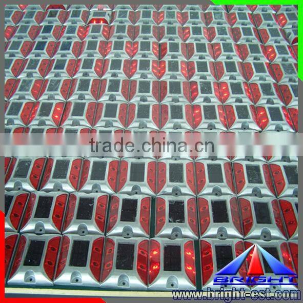 6 solar led road stud single side color, solar cat eyes, solar pavement markers
