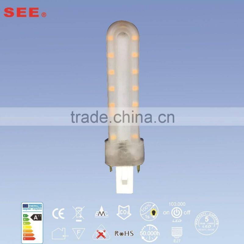 2016 pl tube led g23 11w 7w 600lm