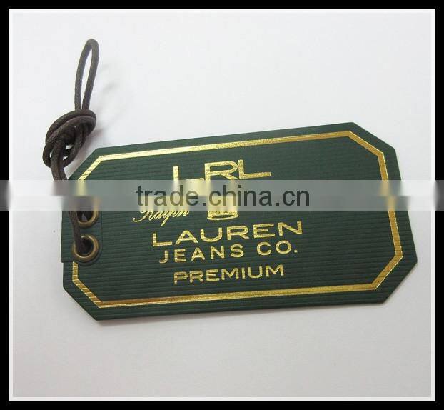 Nes design label tags with plastic transparent layer logo for cloth